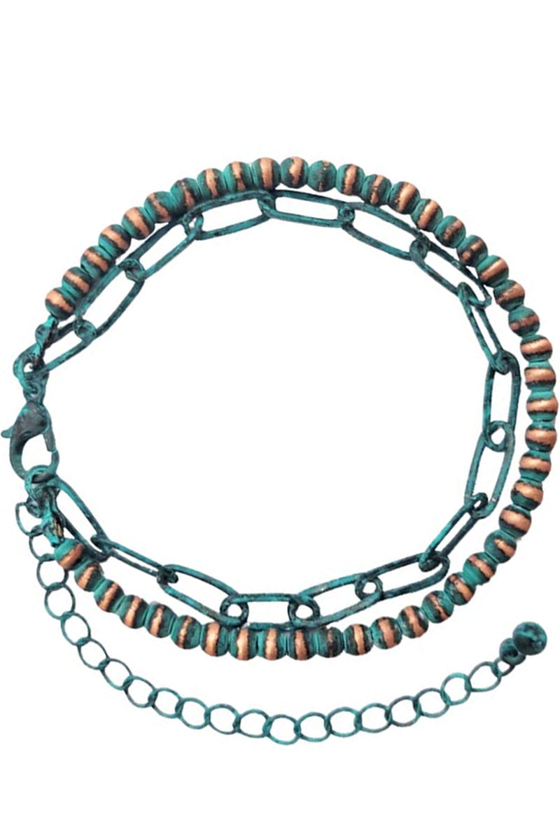 WESTERN NAVAJO PEARL CLIP CHAIN NECKLACE