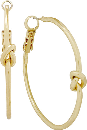 LOVE KNOT HOOP EARRING