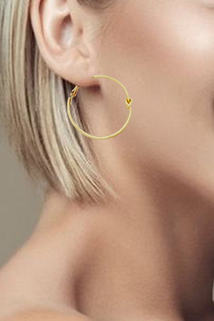 LOVE KNOT HOOP EARRING