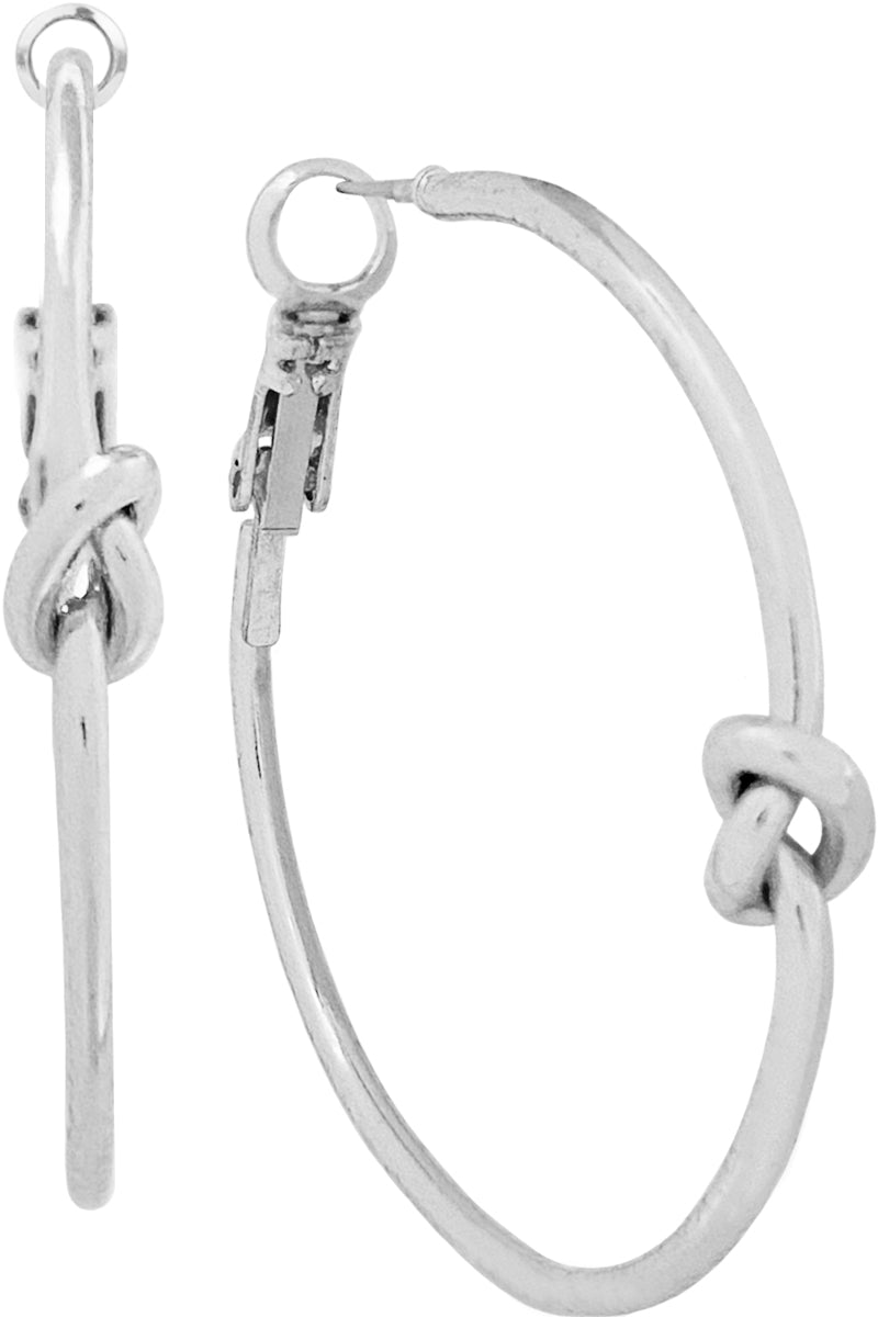 LOVE KNOT HOOP EARRING