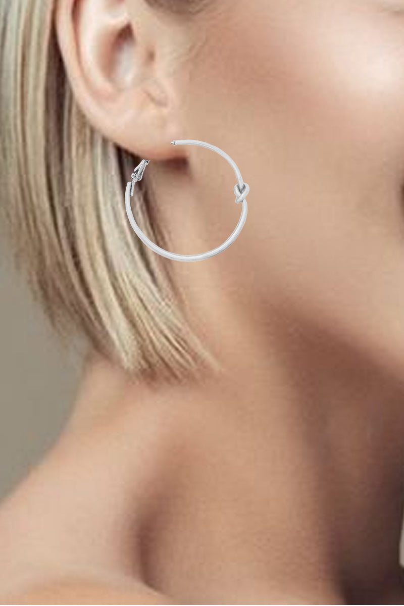 LOVE KNOT HOOP EARRING