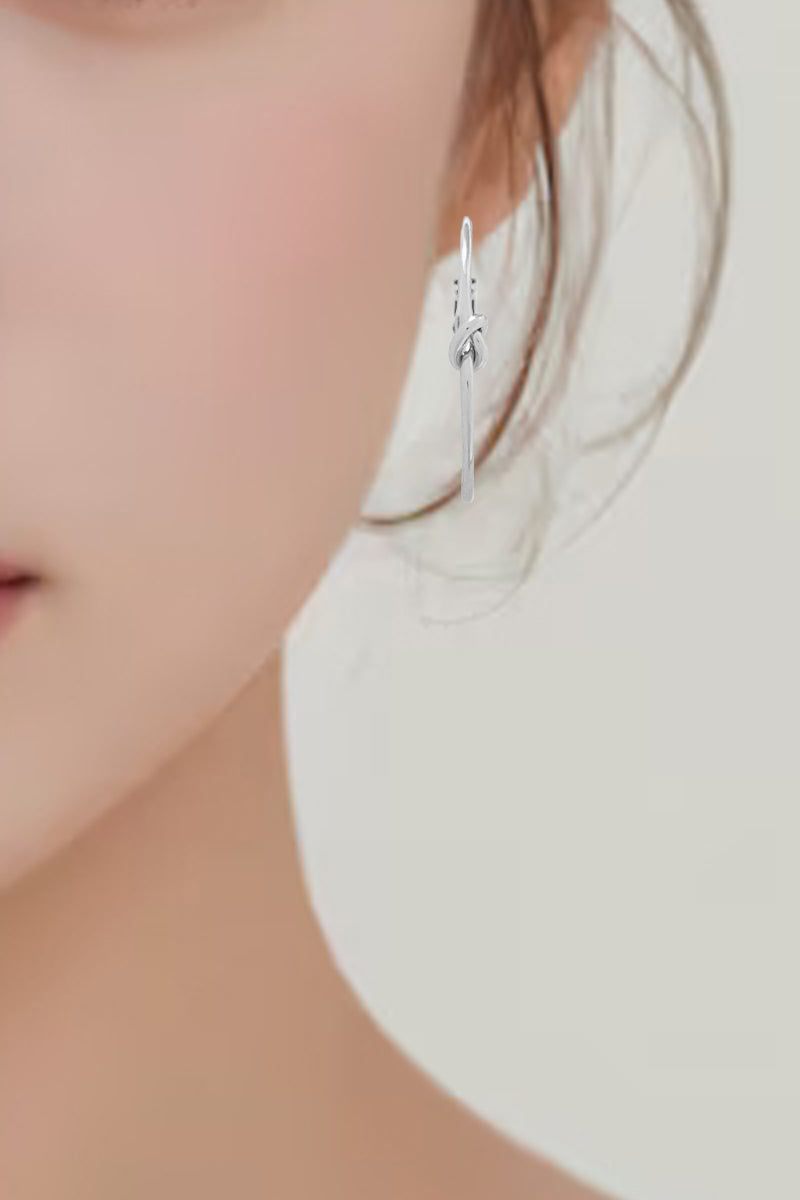 LOVE KNOT HOOP EARRING