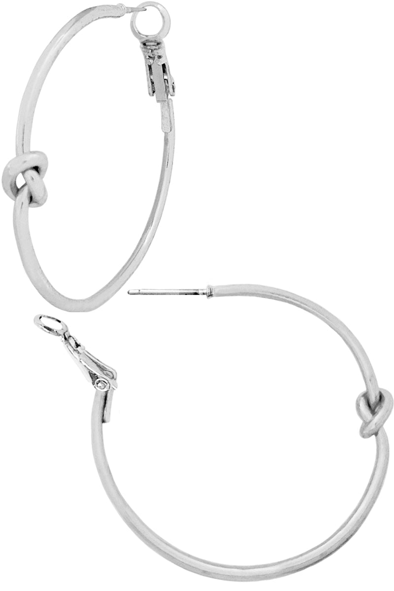 LOVE KNOT HOOP EARRING