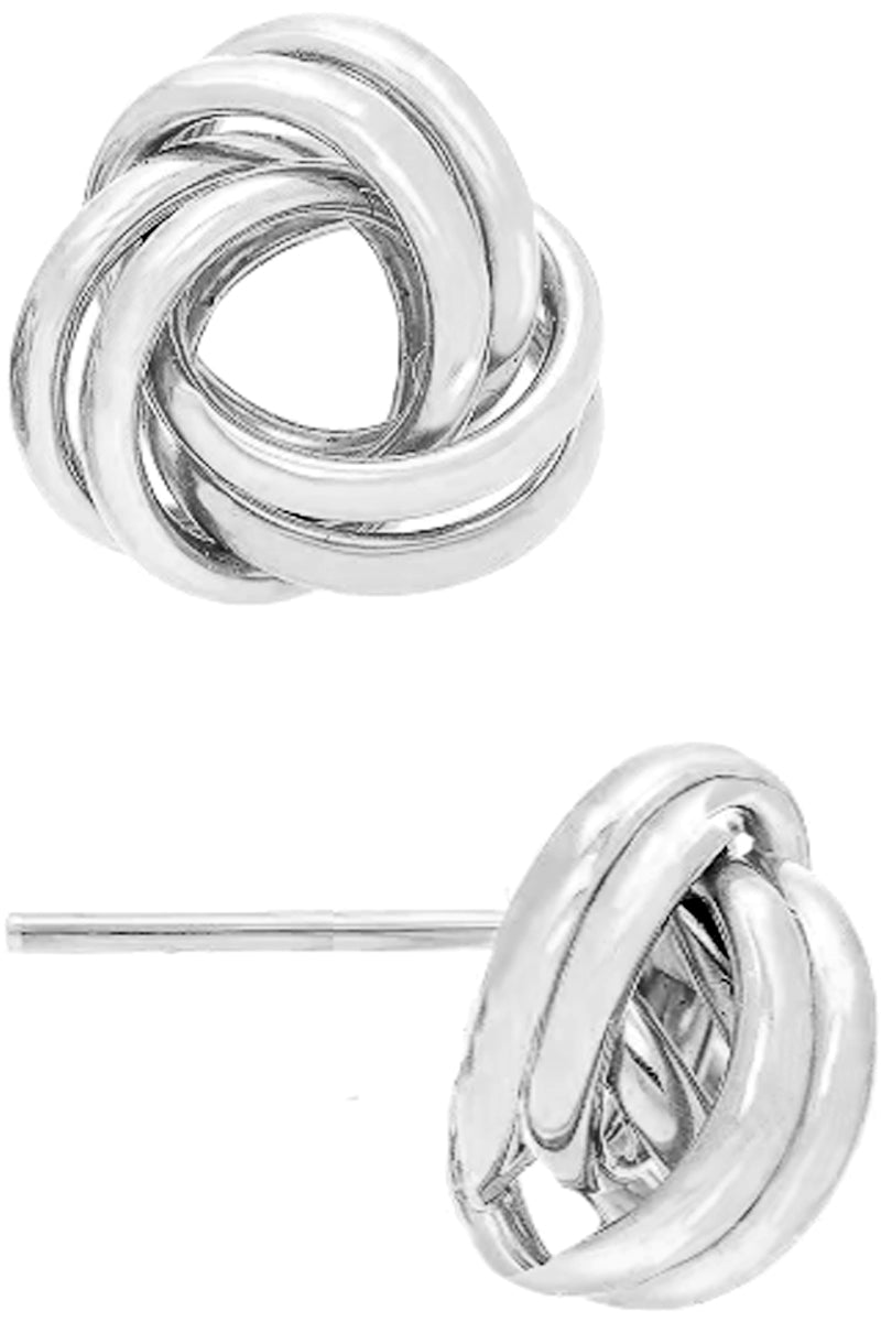 LONE KNOT STUD EARRING