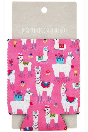 FLORAL LLAMA Can BOTTLE Coolers DRINK SLEEVE