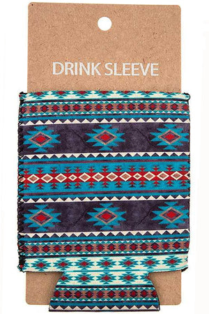 WESTERN AZTEC Can BOTTLE Cooler DRINK SLEEVE