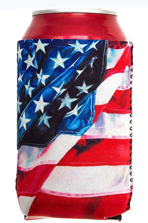 PATRIOTIC AMERICAN FLAG Coolers DRINK SLEEVE