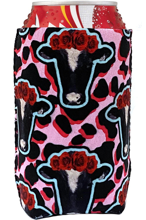 FLOWER COW Can BOTTLE Coolers DRINK SLEEVE