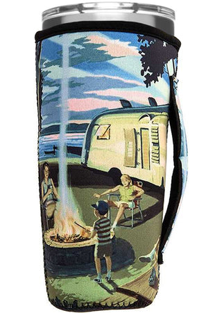 CAMPER LANDSCAPE CAMPSITE TUMBLER DRINK SLEEVE