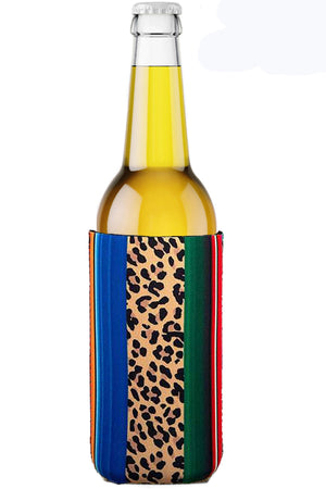 LEOPARD SERAPE CAN BOTTLE Coolers DRINK SLEEVE