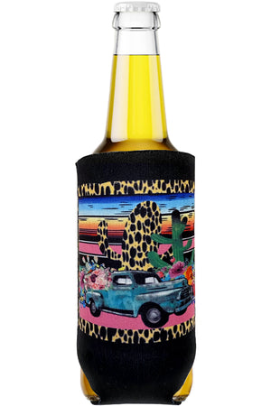CACTUS BACKGROUND GYPSY TRUCK DRINK Coolers SLEEVE