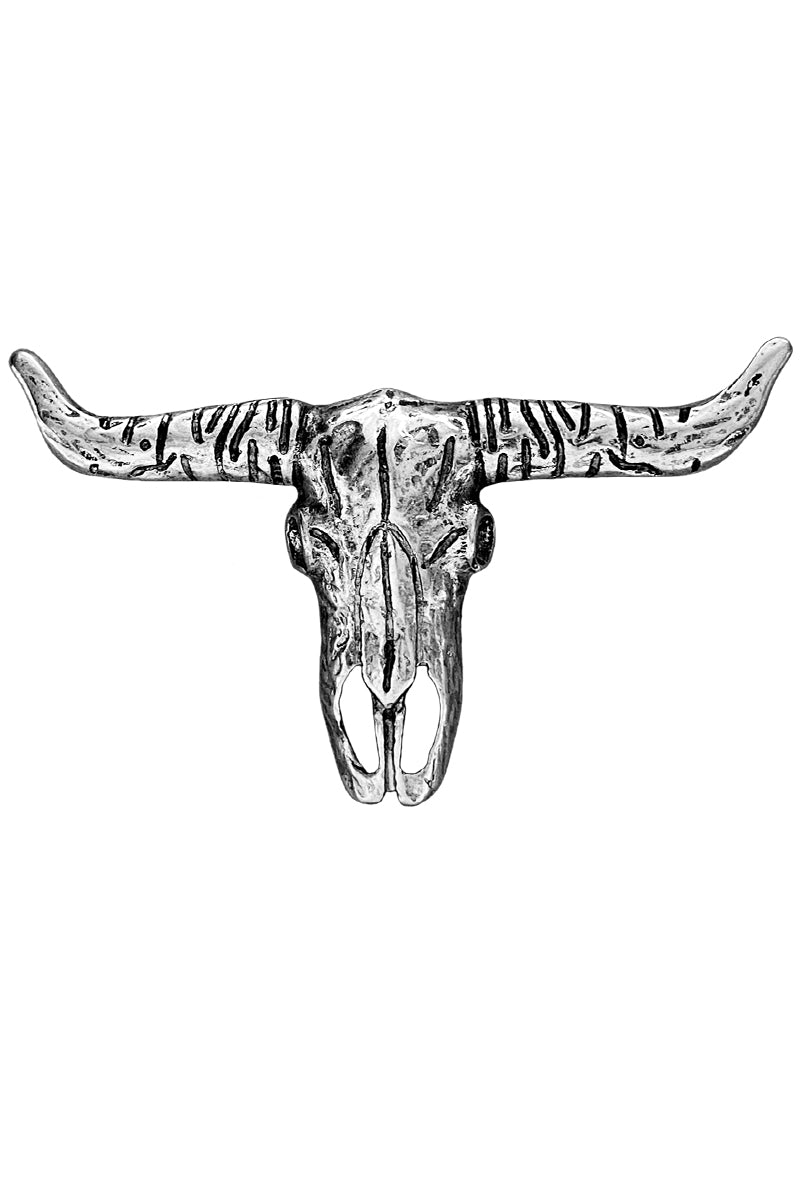 WESTERN STEER HEAD HAT PIN