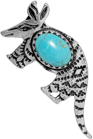 WESTERN AZTEC GEMSTONE ARMADILLO RING