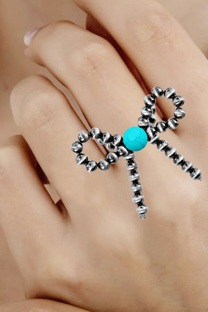 NAVAJO PEARL RIBBON STRETCH RING