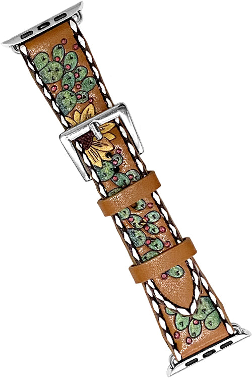 WESTERN CACTUS SUNFLOWER STITCH APPLE WATCH BAND