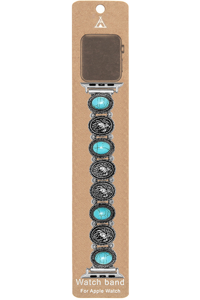 WESTERN GEMSTONE RODEO COWBOY APPLE WATCH BANDS