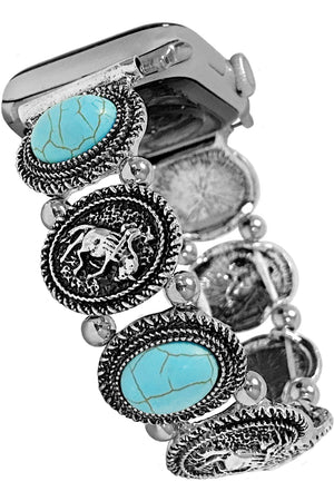 WESTERN GEMSTONE RODEO COWBOY APPLE WATCH BANDS