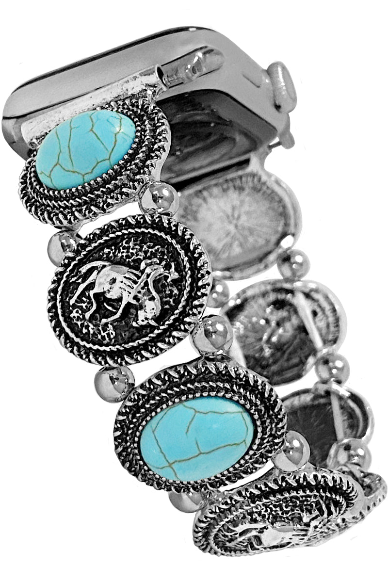 WESTERN GEMSTONE RODEO COWBOY APPLE WATCH BANDS