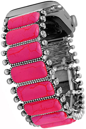 WESTERN GEMSTONE BAR STRETCH APPLE WATCH BANDS