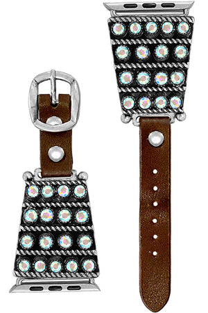 RHINESTONE PAVE TRAPEZOID WATCH BAND