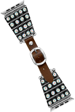 RHINESTONE PAVE TRAPEZOID WATCH BAND