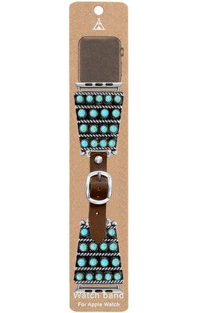 GEMSTONE PAVE TRAPEZOID WATCH BAND