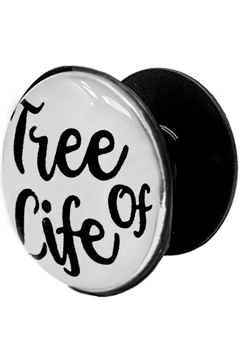 INSPIRATION "TREE OF LIFE" MESSAGE GLASS TOP POP UP CELL PHONE Grip